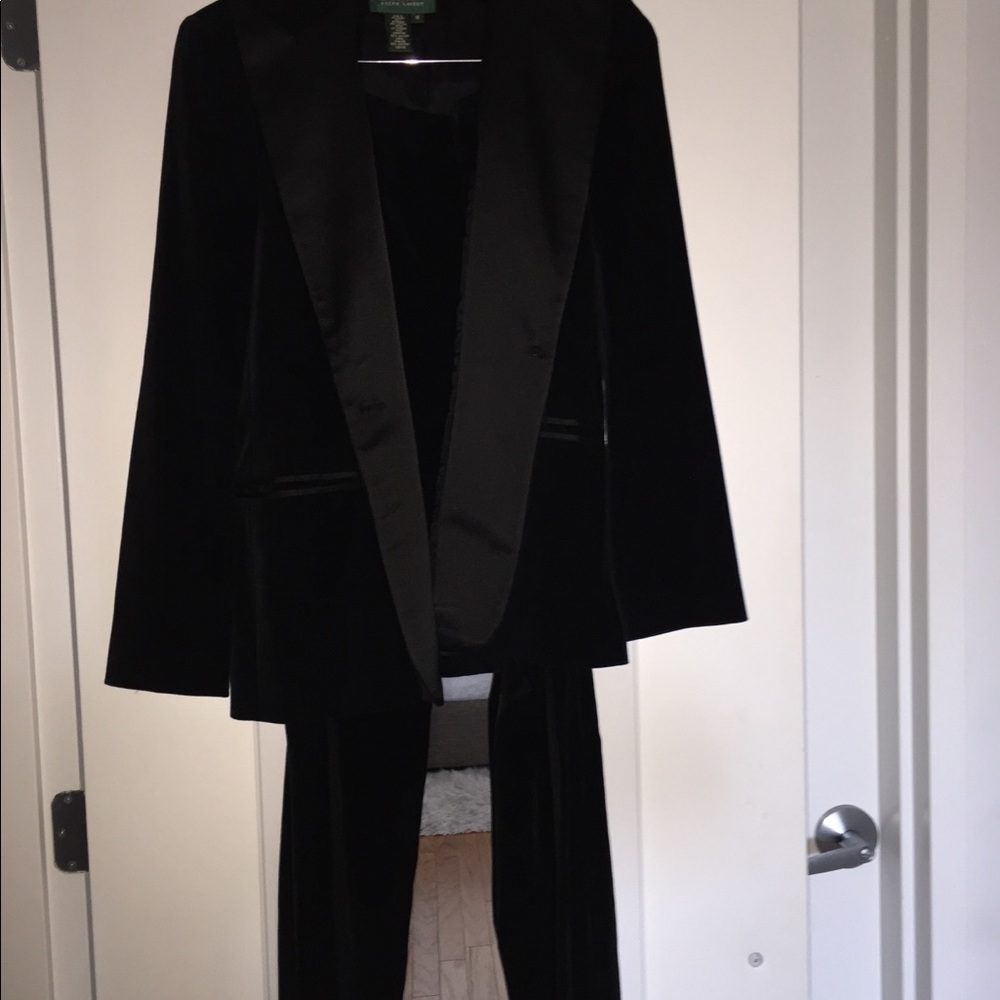 Lauren Ralph Lauren Velvet Tux pant suit